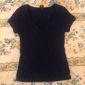 Navy v-neck t-shirt